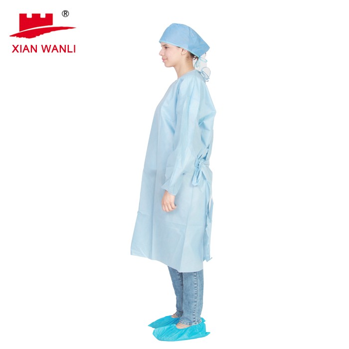 AAMI Level 2 PE Laminated Isolation Gown