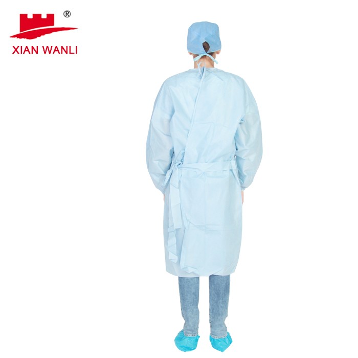 AAMI Level 2 PE Laminated Isolation Gown